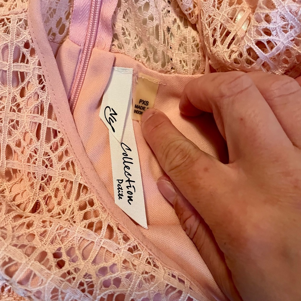 XSP pink lace dress